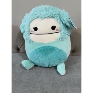 Squishmallows Joelle Bigfoot Plush Teal Kellytoy Original Stuffed Toy 12”